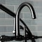 Aqua Vintage AE8100DKL 7-Inch Deck Mount Clawfoot Tub Faucet, Matte Black AE8100DKL - alternate 4